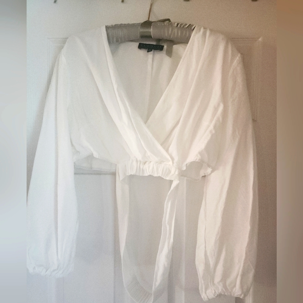 Eloquii Long Sleeve Crop Top